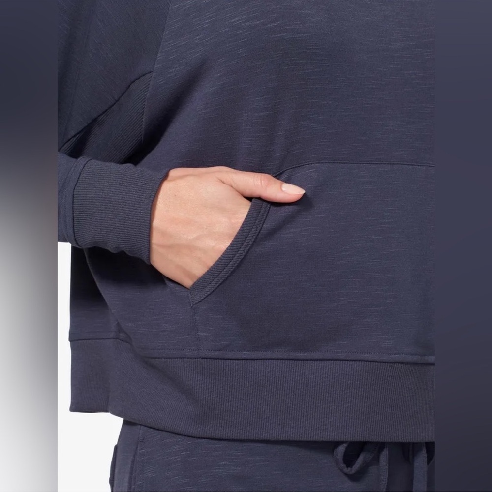 Tommy John Super Soft Terry Lounge Hoodie Parchment Medium - Picture 5 of 15